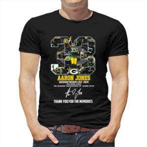 Aaron Jones Green Bay Packers 2017-2024 Thank You For The Memories T-shirt