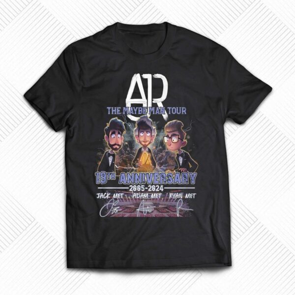 Ajr The Maybe Man Tour 19th Anniversary 2005-2024 Thank You For The Memories T-shirt