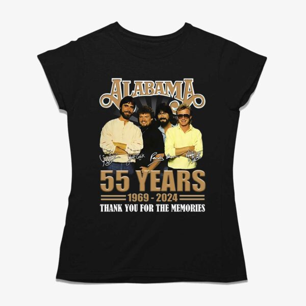 Alabama 55 Years 1969 – 2024 Thank You For The Memories T-shirt