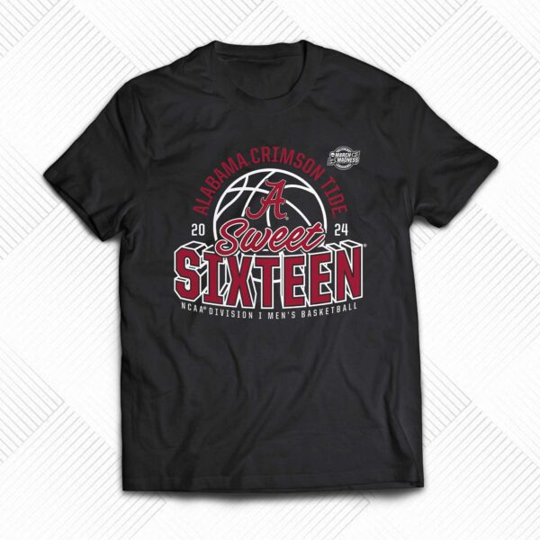 Alabama Crimson Tide 2024 Ncaa Tournament March Madness Sweet Sixteen Defensive Stance T-shirt