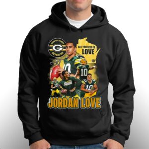 All You Need Is Love 10 Jordan Love Green Bay Packers Go Pack Go T-shirt 2 All You Need Is Love 10 Jordan Love Green Bay Packers Go Pack Go T shirt 3