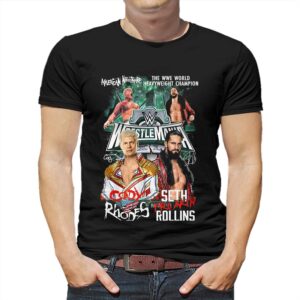 American Nightmare The Wwe World Heavyweight Champion Cody Rhodes Vs Seth Rollins T-shirt American Nightmare The Wwe World Heavyweight Champion Cody Rhodes Vs Seth Rollins T-shirt
