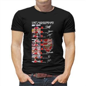 Arsenal Fc 138th Anniversary 1886-2024 T-shirt