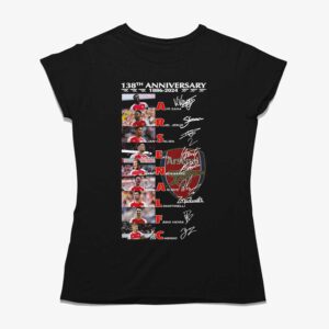 Arsenal Fc 138th Anniversary 1886-2024 T-shirt