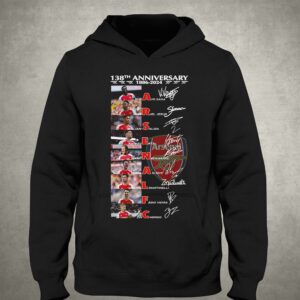 Arsenal Fc 138th Anniversary 1886 2024 T shirt 3