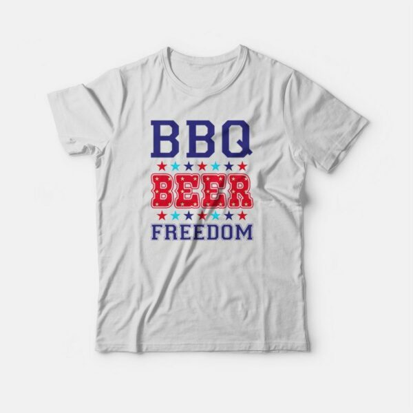 BBQ Beer Freedom America T-shirt