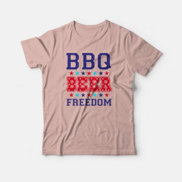 BBQ Beer Freedom America T-shirt