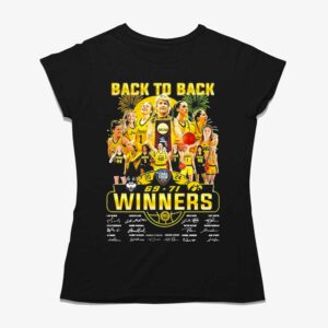 Back To Back 2024 Winners Iowa Hawkeyes 71 69 Uconn Huskies Shirt