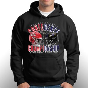 Baltimore Ravens Vs Kansas City Chiefs 2023 Afc Championship Matchup T shirt 3