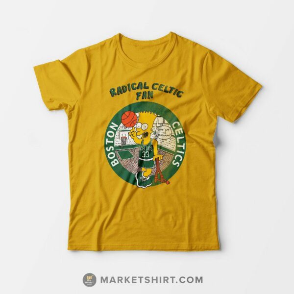 Bart Simpsons Radical Celtics T-Shirt For Man’s And Women’s