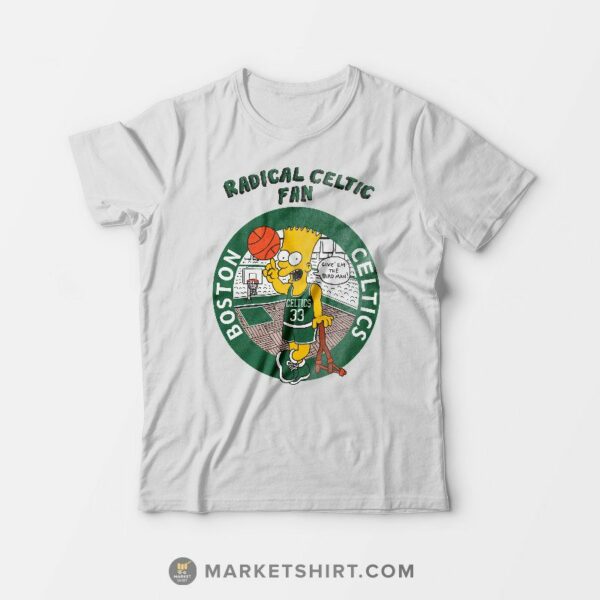 Bart Simpsons Radical Celtics T-Shirt For Man’s And Women’s