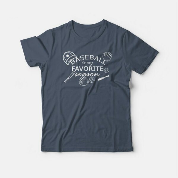 Baseball Is My Favorite Season Icon Graphic T-Shirt