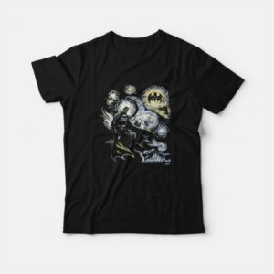 Batman Starry Night Vincent Van Gogh T-Shirt