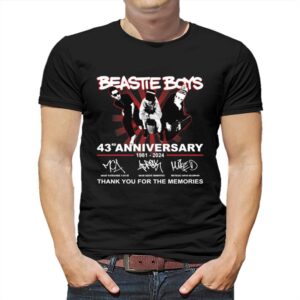 Beastie Boys 43rd Anniversary 1981-2024 Thank You For The Memories T-shirt