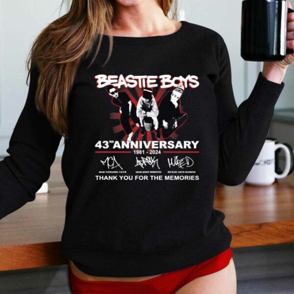 Beastie Boys 43rd Anniversary 1981-2024 Thank You For The Memories T-shirt