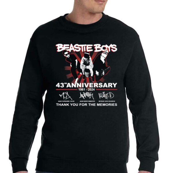 Beastie Boys 43rd Anniversary 1981-2024 Thank You For The Memories T-shirt