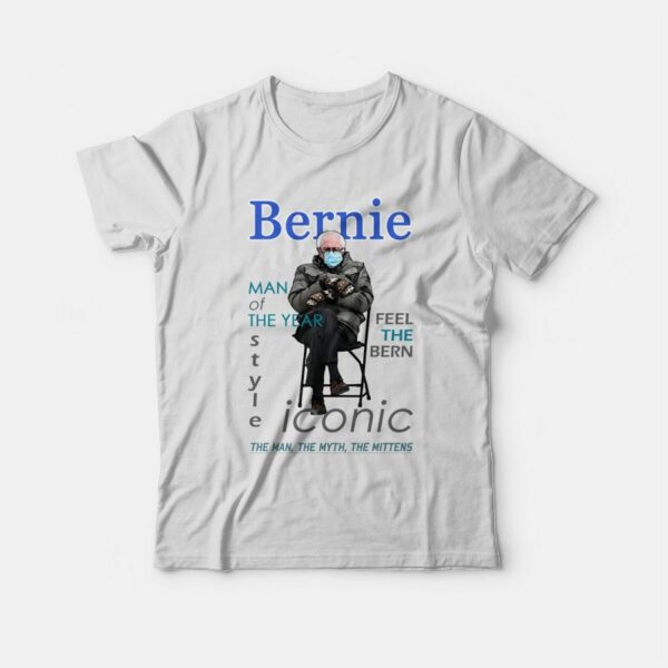 Bernie Iconic Inauguration Mittens T-shirt