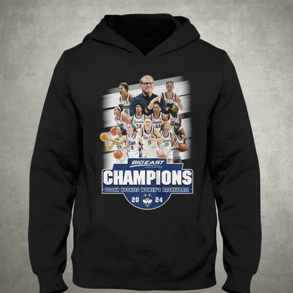 Bigeast Conference Champions Uconn Huskies Womens Basketball 2024 T-shirt
