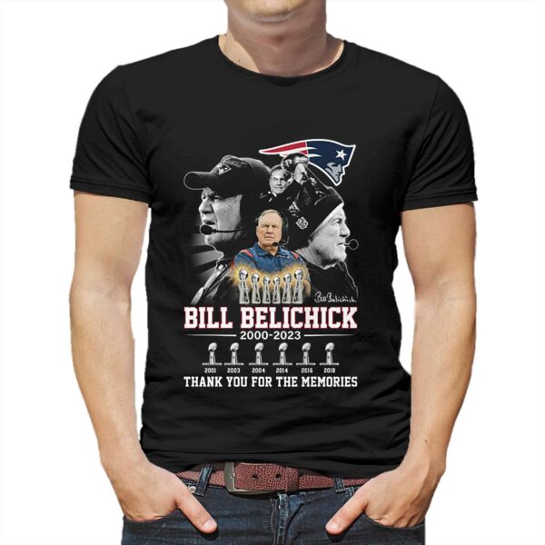 Bill Belichick 2000-2023 Thank You For The Memories Shirt