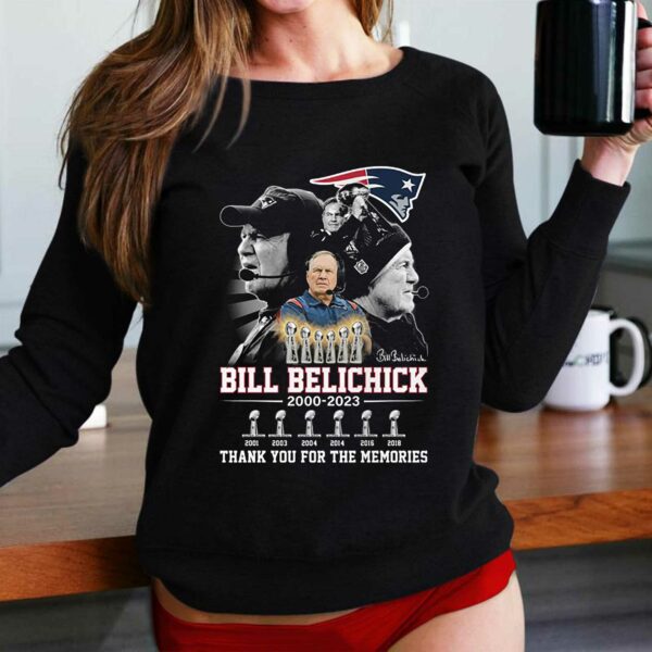 Bill Belichick 2000-2023 Thank You For The Memories Shirt