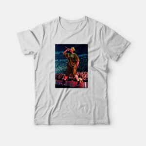Billie Eilish Takes Off T-Shirt