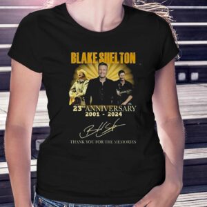 Blake Shelton 23rd Anniversary 2001-2024 Thank You For The Memories T-shirt