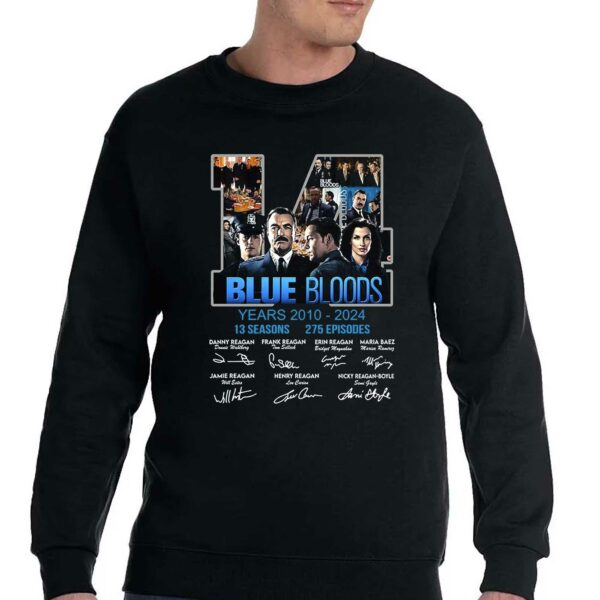 Blue Bloods 14 Years Of 2010-2024 T-shirt