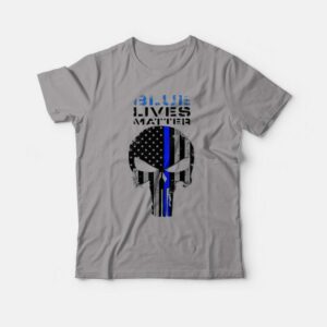Blue Lives Matter Skull Flag Vintage T-shirt 2 Blue Lives Matter Skull Flag Vintage T shirt 3