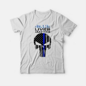 Blue Lives Matter Skull Flag Vintage T-shirt 3 Blue Lives Matter Skull Flag Vintage T shirt 4