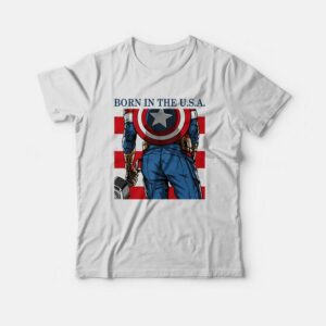 Born In The USA T shirt Captain America 2