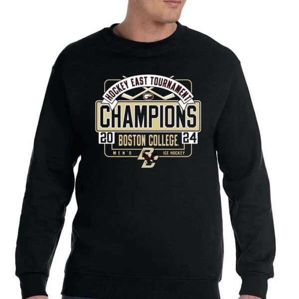 Boston College Eagles Unisex 2024 Hockey East Men’s Tournament Champions T-shirt