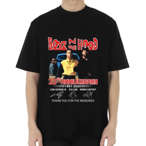 Boyz N The Hood 33rd Anniversary 1991-2024 Thank You For The Memories T-shirt