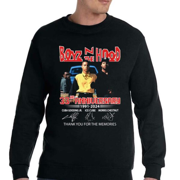 Boyz N The Hood 33rd Anniversary 1991-2024 Thank You For The Memories T-shirt