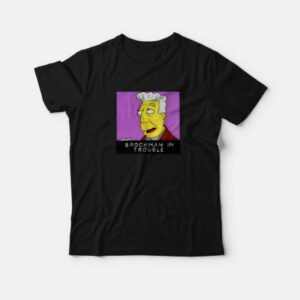 Brockman In Trouble Simpsons T Shirt 3
