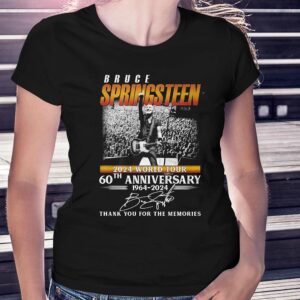 Bruce Springsteen 2024 World Tour 60th Anniversary 1964-2024 Thank You For The Memories T-shirt