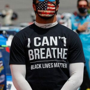 Bubba Wallace Nascar I Cant Breathe Black Lives Matter T shirt 3