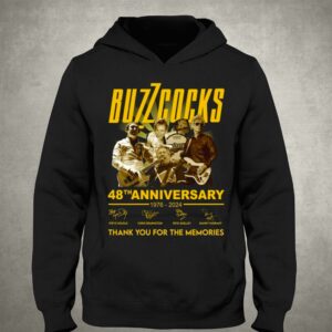 Buzzcocks 48th Anniversary 1976 2024 Thank You For The Memories T shirt 3