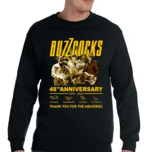 Buzzcocks 48th Anniversary 1976 2024 Thank You For The Memories T shirt 4