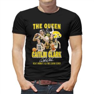 Caitlin Clark Iowa Hawkeyes The Queen Of Record T-shirt