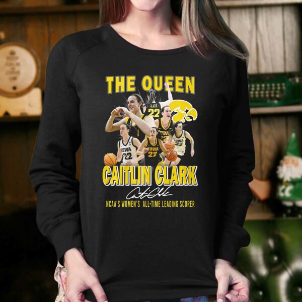 Caitlin Clark Iowa Hawkeyes The Queen Of Record T-shirt