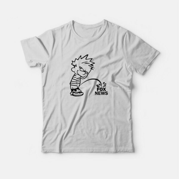 Calvin Peeing On Fox News T-Shirt