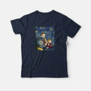 Calvin and Hobbes Stary Night T-shirt 3 Calvin and Hobbes Stary Night T shirt 4
