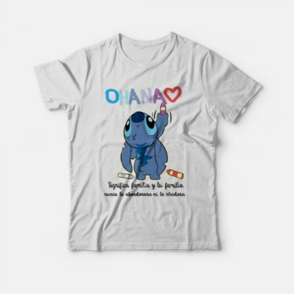 Camiseta Lilo Y Stitch ohana T-Shirt