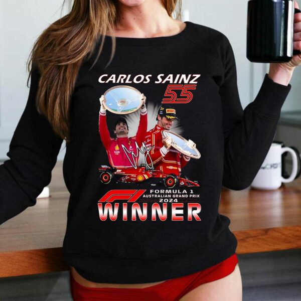 Carlos Sains 55 Formula 1 Australian Grand Prix 2024 Winner T-shirt