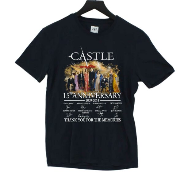 Castle 15th Anniversary 2009-2014 Thank You For The Memories T-shirt