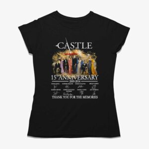 Castle 15th Anniversary 2009-2014 Thank You For The Memories T-shirt