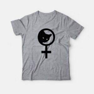 Cat Feminist Symbols Feminist T-Shirt Cat Feminist Symbols Feminist T-Shirt