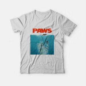 Cat Paws Jaws Parody T-Shirt 2 Cat Paws Jaws Parody T Shirt 3