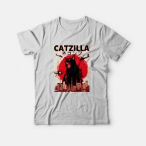 Catzilla Godzilla Parody T shirt 3