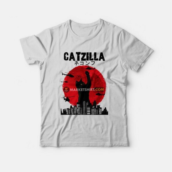 Catzilla Godzilla T-Shirt